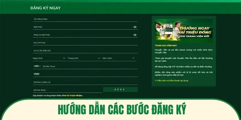 Quy trình đăng ký FB88 cơ bản